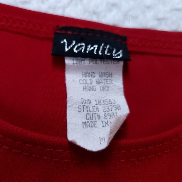 Y2k Vanity Split Font Sheer Long High Low Top Sz M - Picture 6 of 6